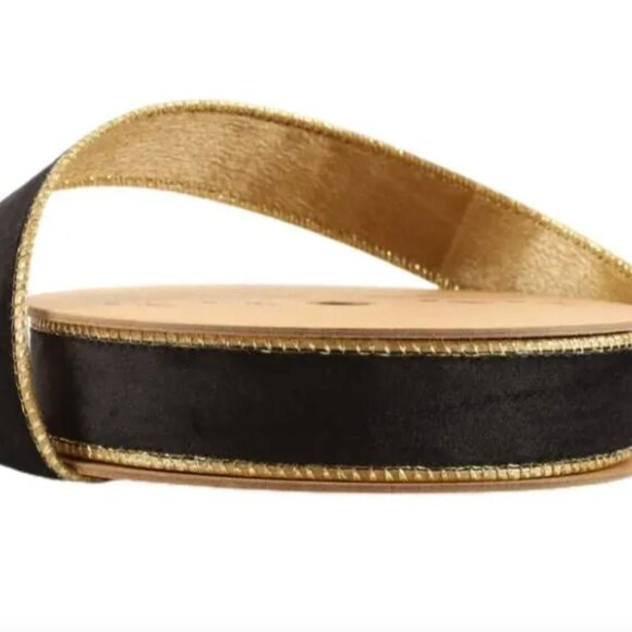 Reversible Classic Velvet Wired Ribbon Christmas Craft Supplies 10 Yard Roll - Picture 4 of 12